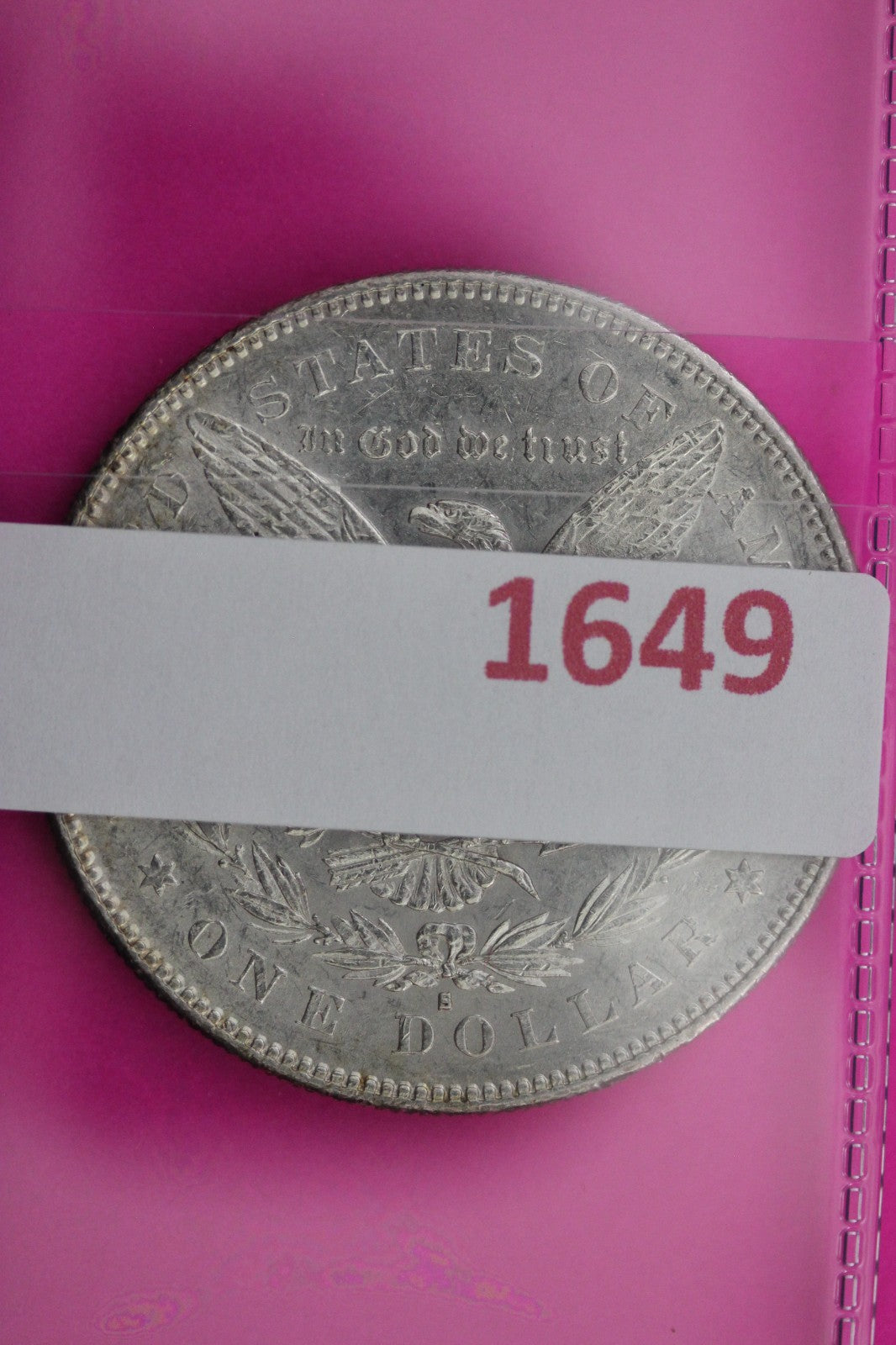 High Grade 1878 S Morgan Liberty Silver Dollar Guaranteed Authentic Coin 1649