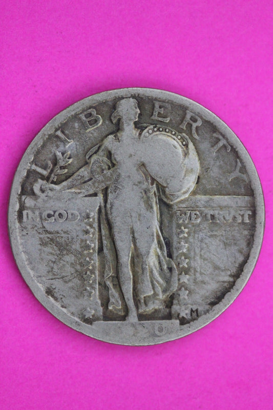 1920 P Standing Liberty Silver Quarter Guaranteed Authentic & Genuine Coin 1225