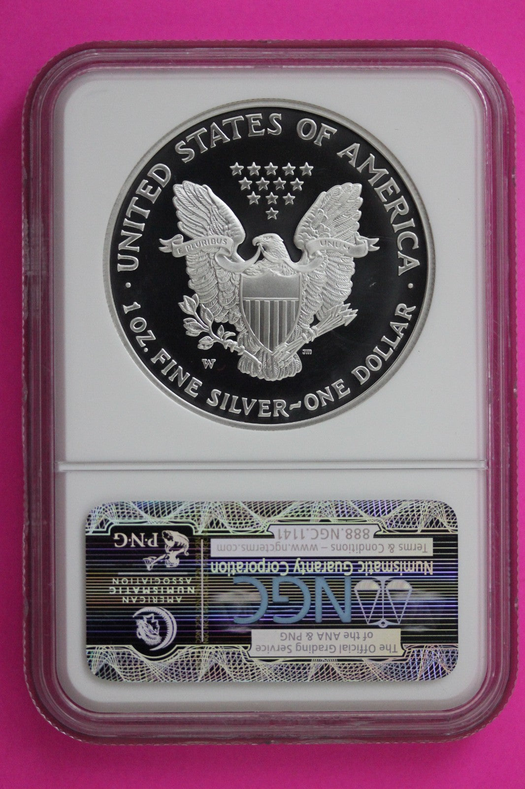 2004 W PF 70 Proof DCAM Silver American Eagle NGC Certified Authentic Graded 282