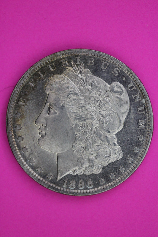 1896 P Morgan Lady Liberty Silver Dollar Guaranteed Authentic & Genuine 2221
