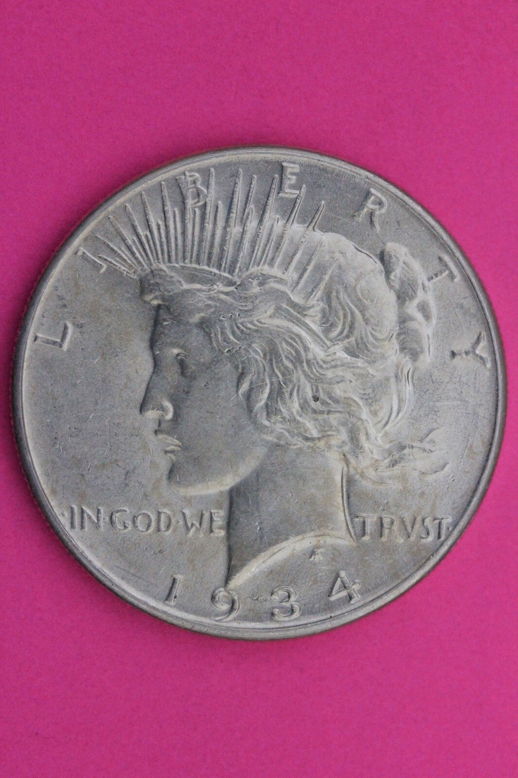High Grade 1934 P Peace Silver Dollar LIberty Coin Guaranteed Authentic 0304N