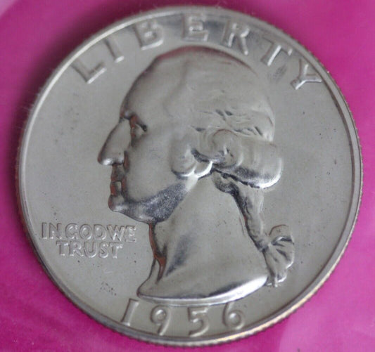 Proof 1956 George Washington Quarter In Mint Cello Exact Coin Shown Tom 13
