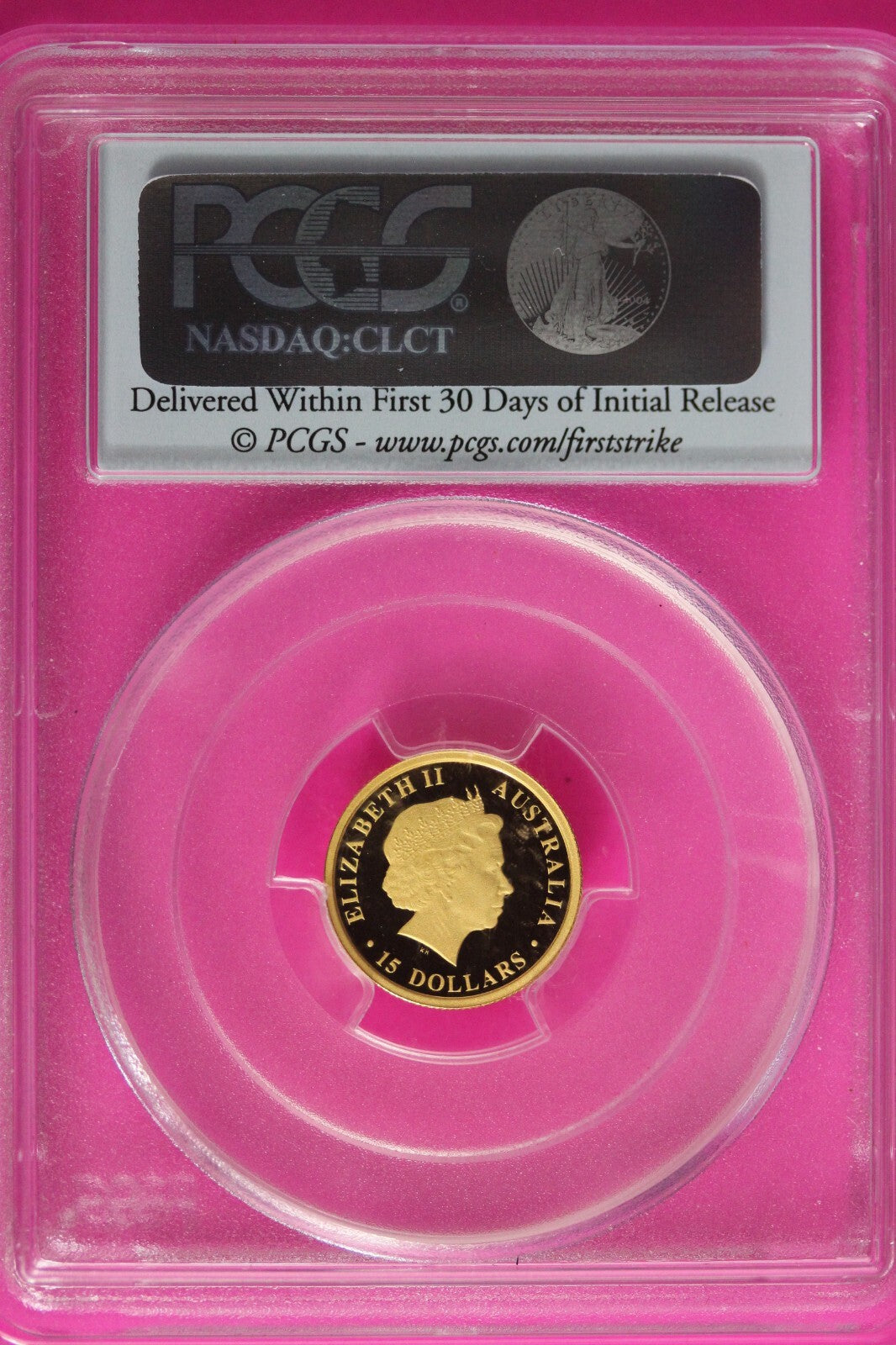 2012 P PR 69 Gold 15 D  1/10 Ounce .999 Red Kangaroo PCGS Certified Graded 492
