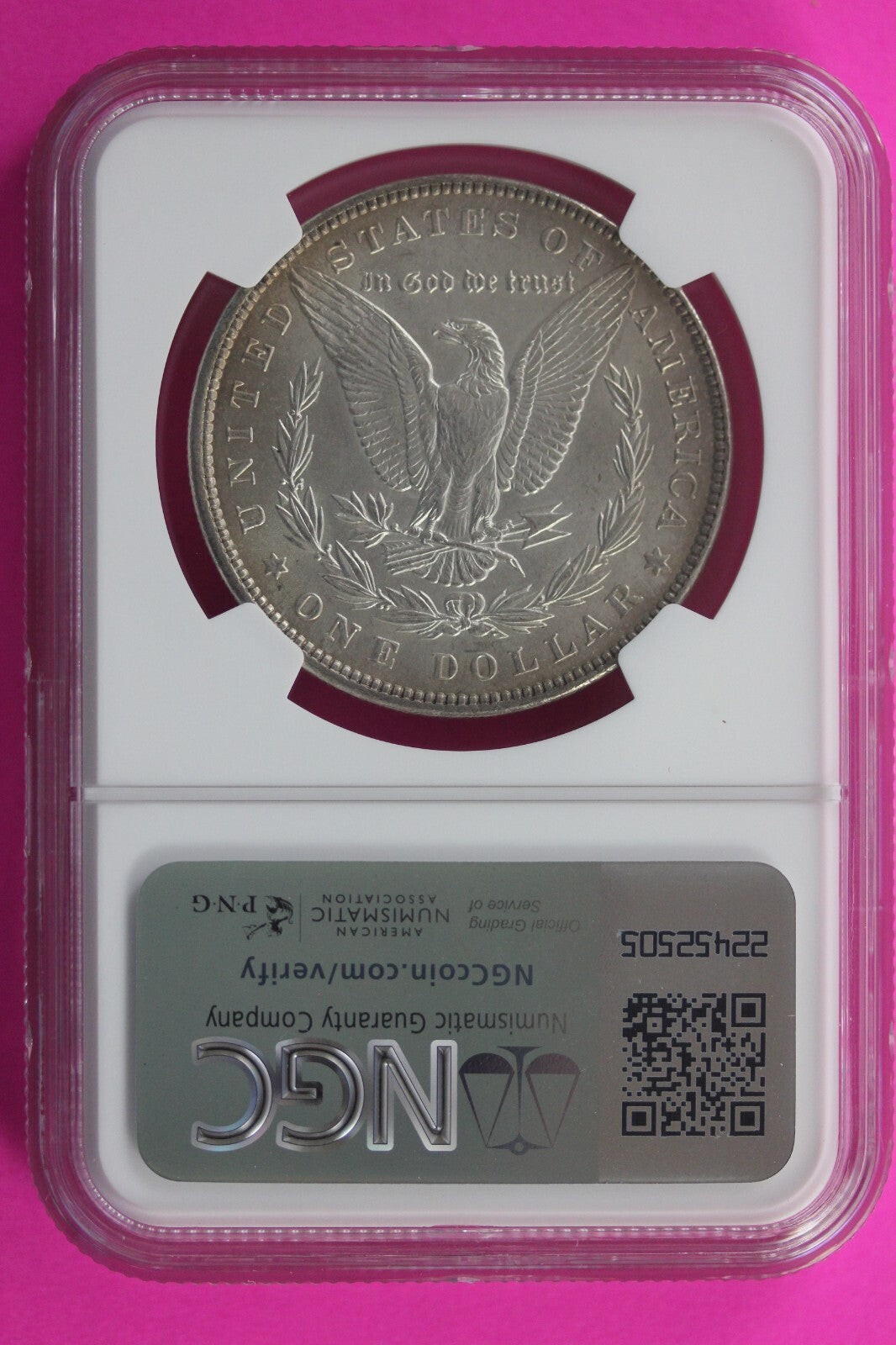 1896 P MS 63 Liberty Morgan Silver Dollar NGC Certified Graded Slab 436