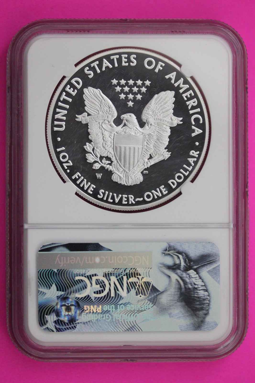 2017 W PF 70 Silver American Eagle Mercanti Signature NGC Authentic Graded 524