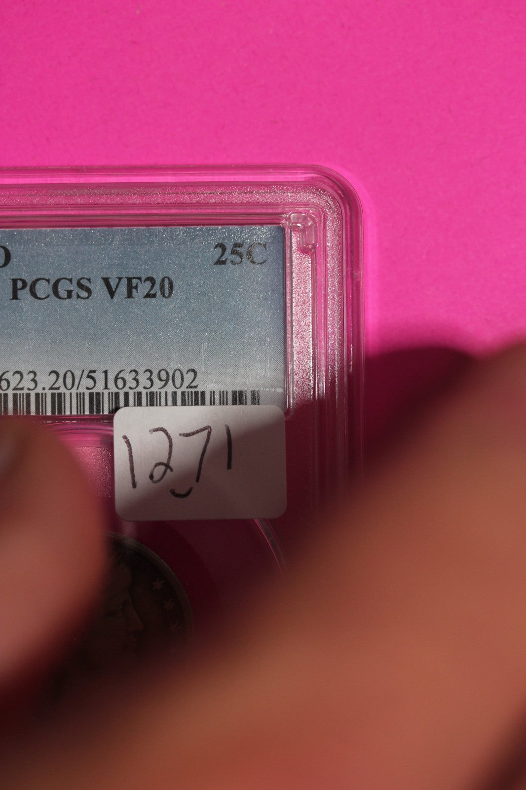 Rainbow Toned 1899 O VF 20 Barber Silver Quarter PCGS Certified Authentic 1271