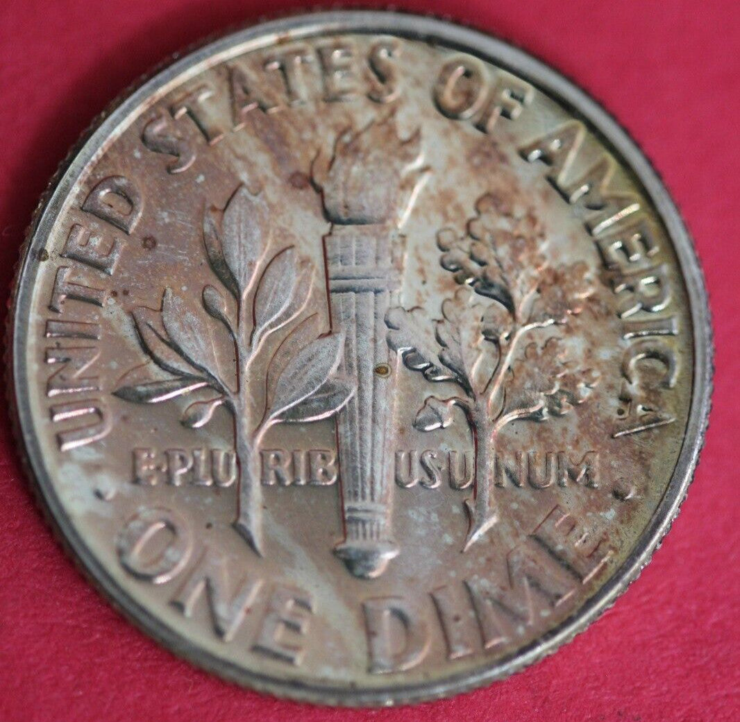 Toned 1962 Silver Proof Roosevelt Dime Exact Coin Shown 61