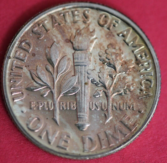 Toned 1962 Silver Proof Roosevelt Dime Exact Coin Shown 61