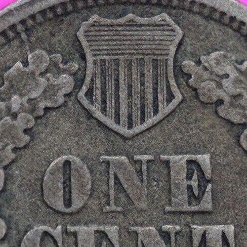 1863 Copper Nickel Indian Head Cent Penny Exact Early Type Coin Pictured 28