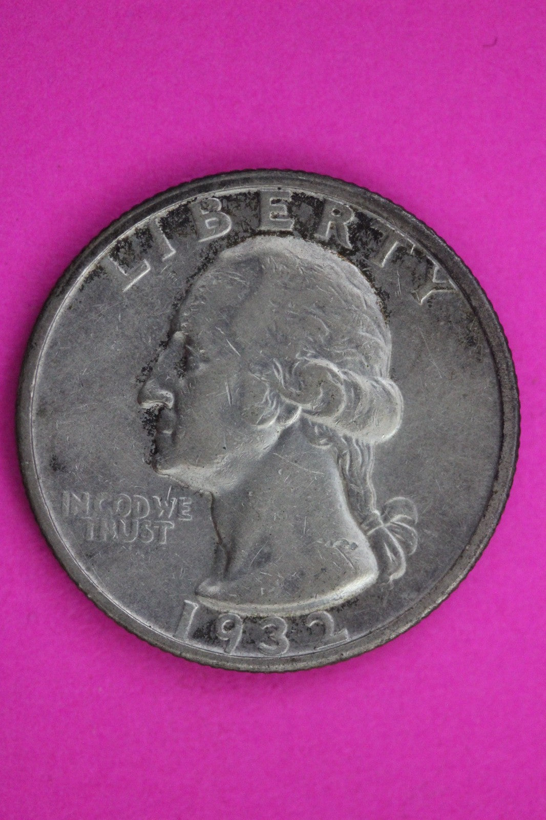 1932 S George Washington Silver Quarter Guaranteed Authentic Genuine Coin 1608