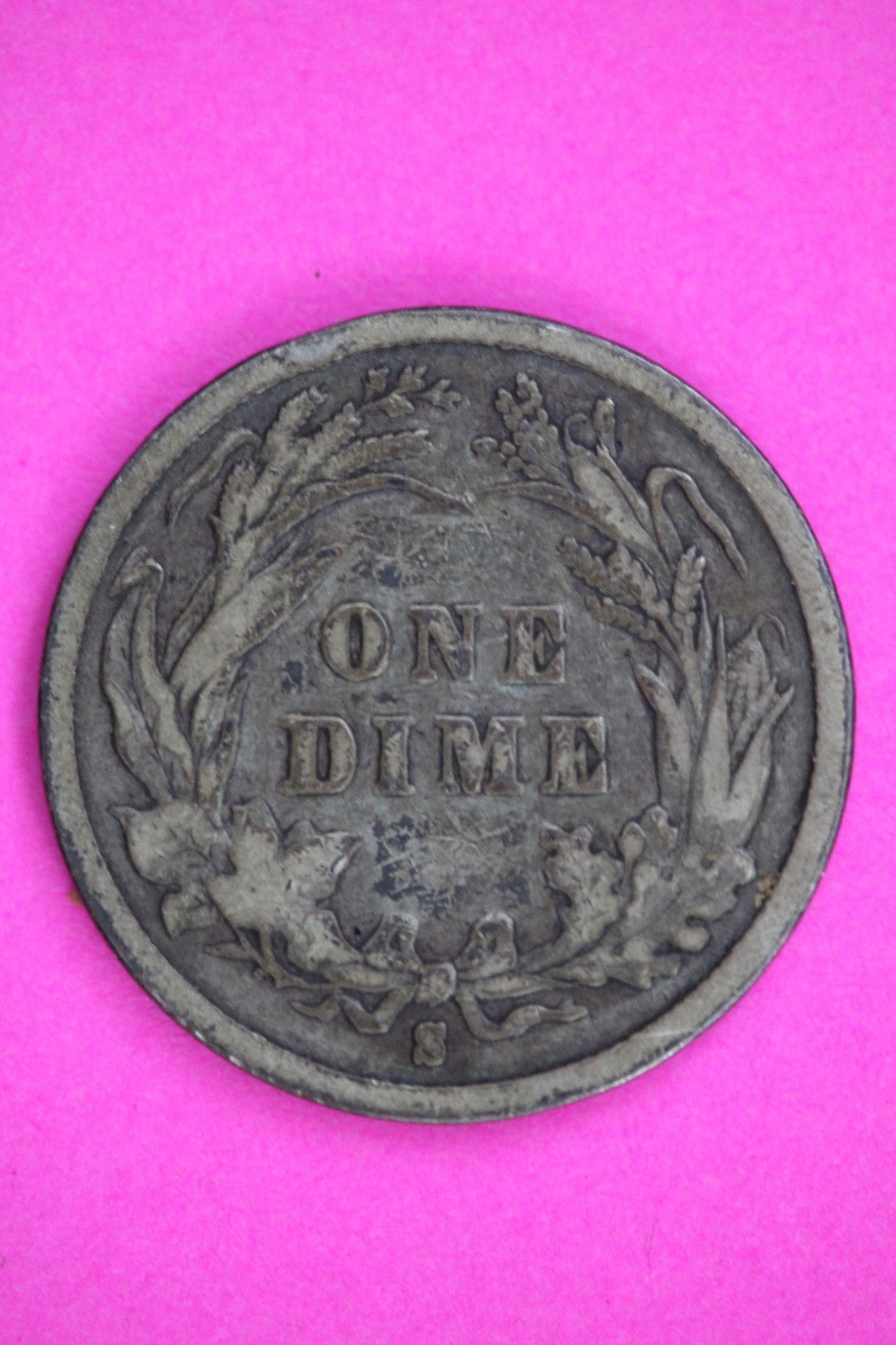 1893 S Barber Liberty Dime Silver Exact Coin Shown Authentic & Genuine 2834