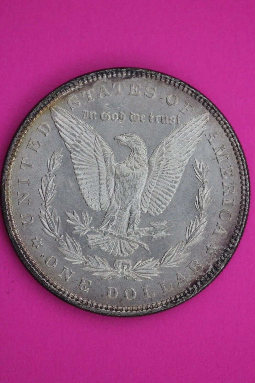 Nicely Toned 1898 P Liberty Morgan Silver Dollar Coin Guaranteed Authentic 101N