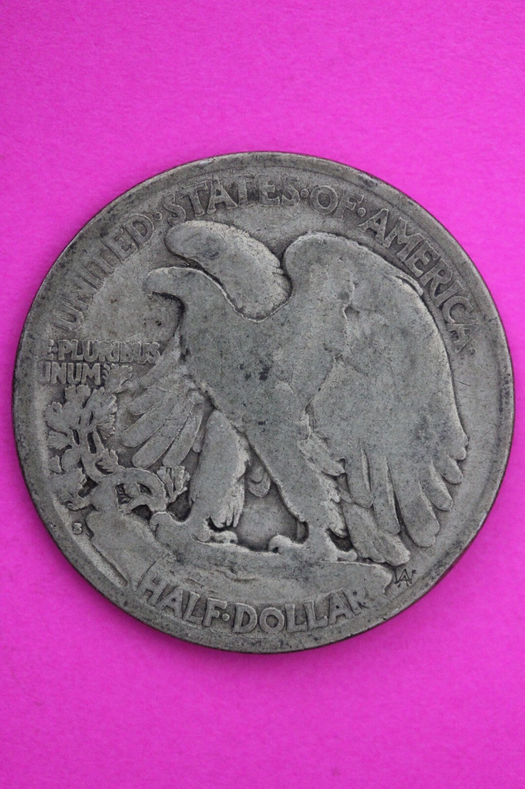 1921 S Walking Liberty Walker Half Dollar Coin Semi Key Date Coin Genuine 0435N