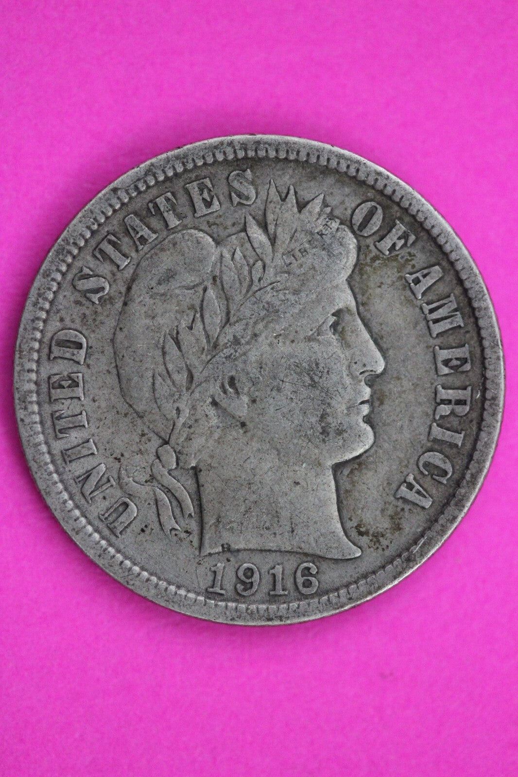 High Grade 1916 P Barber Liberty Dime Semi Key Date Silver Coin Philadelphia 13