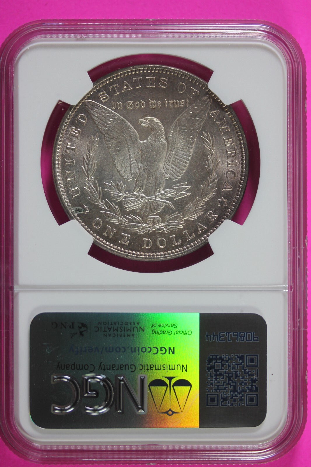 1887 P MS 63 Liberty Morgan Silver Dollar NGC Certified Graded Authentic 658