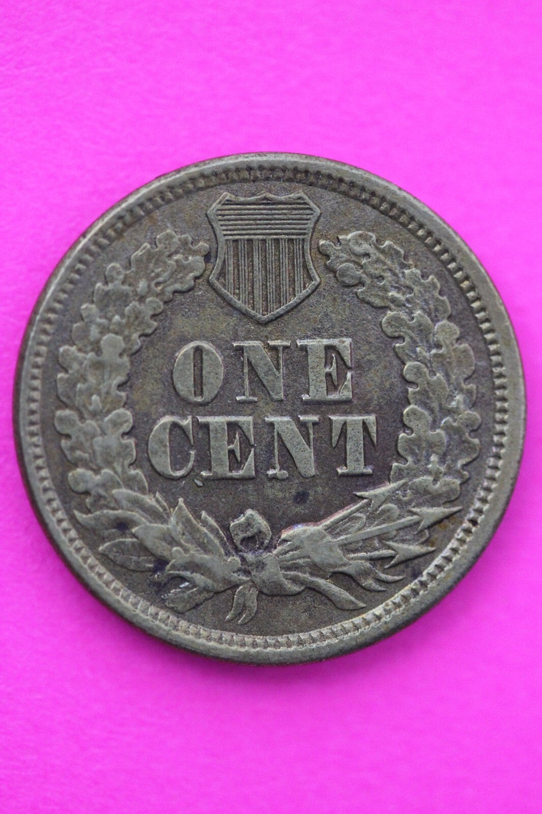 High Grade 1863 Copper Nickel Indian Head Cent Penny Scarce Semi Key Date 07