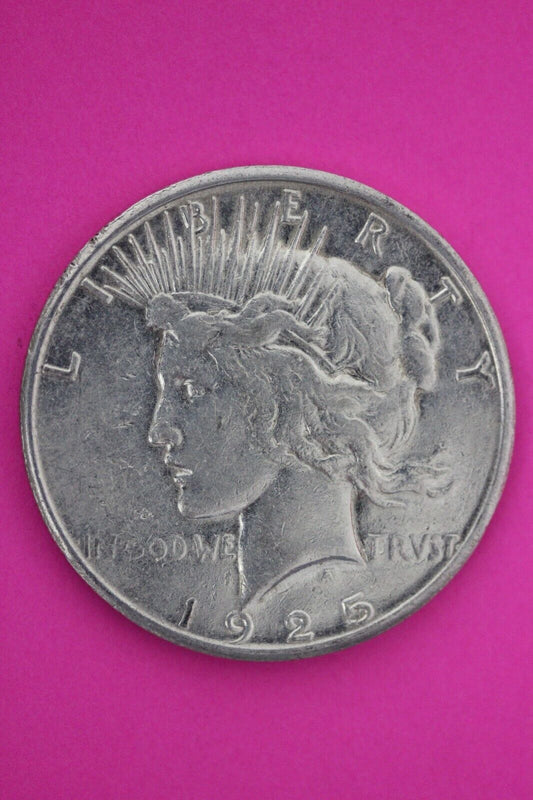 High Grade 1925 S Liberty Peace Silver Dollar San Francisco Semi Key Coin 129