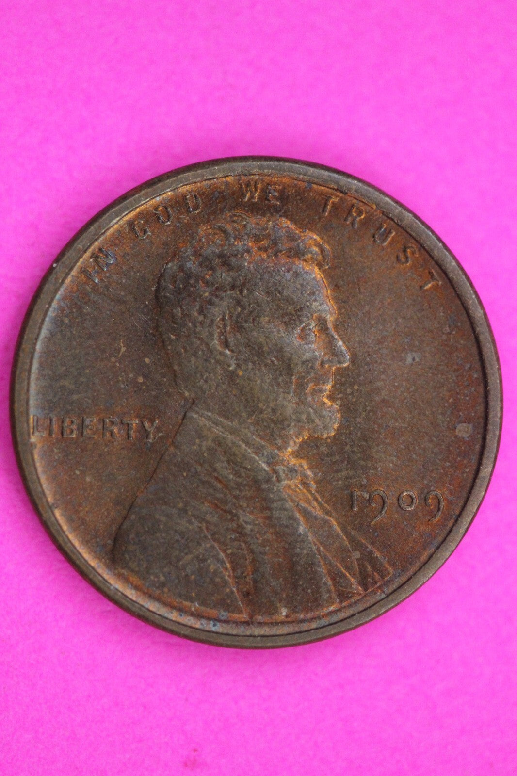 High Grade 1909 P VDB Abraham  Lincoln Wheat Cent Guaranteed Authentic Coin 1083