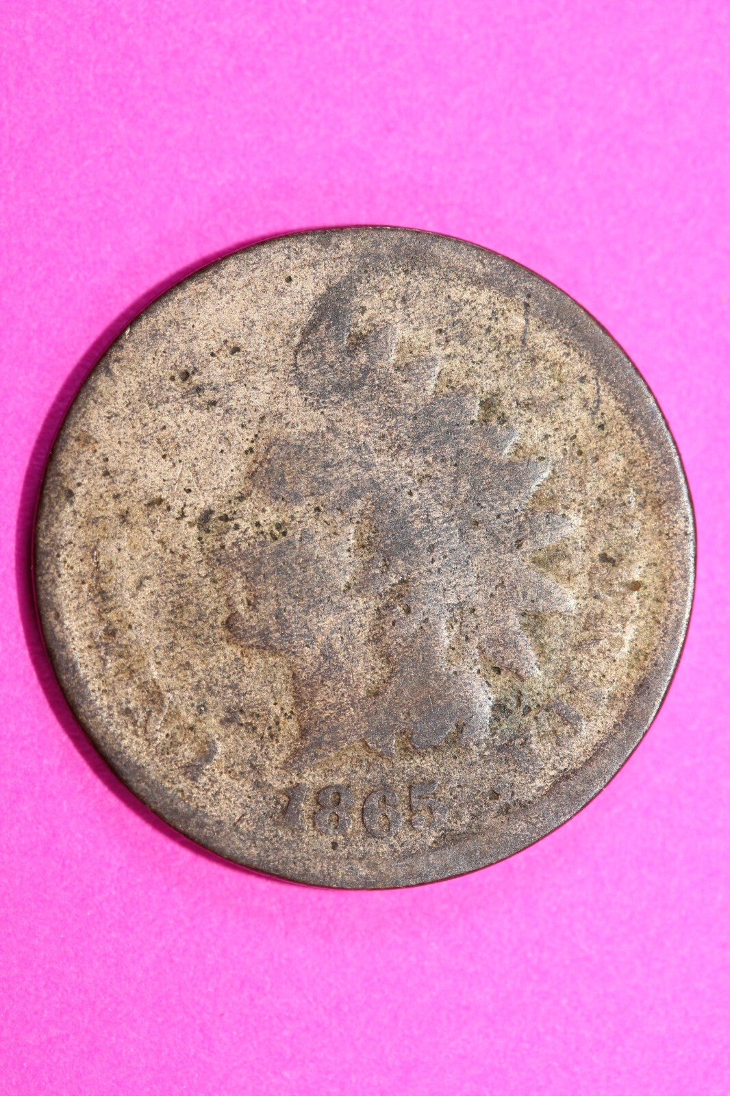 1865 Indian Head Cent Penny Scarce Early Type Coin Exact Coin Pictured 178