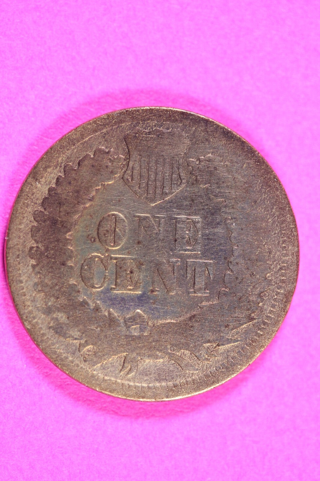 1864 Bronze Indian Head Cent Penny Rare Early Type Coin Exact Coin Pictured 236