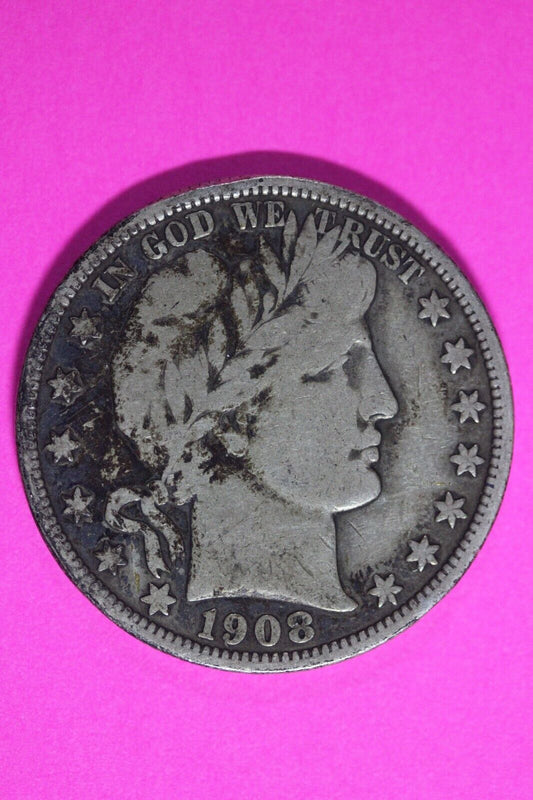 1903 O Barber Liberty Half Dollar Scarce Semi Key Date Coin New Orleans Mint 246