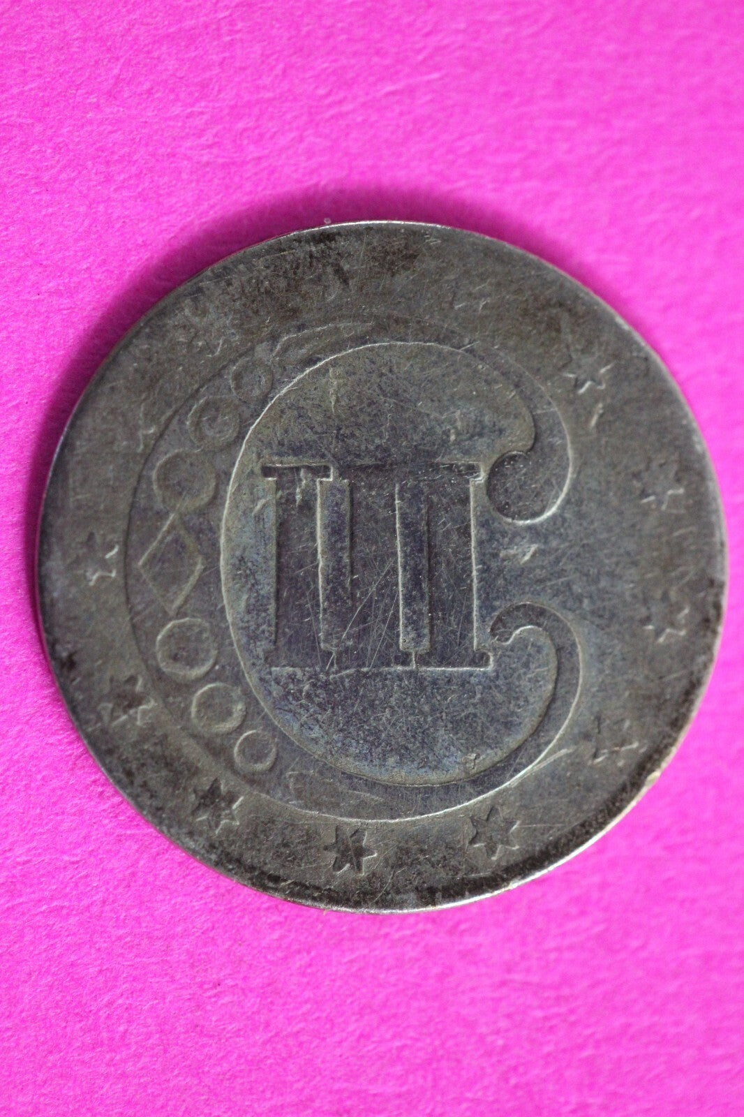 1852 Trime 3 Three Cent Silver Dime Exact Coin Shown In Pics Semi Key Date 45