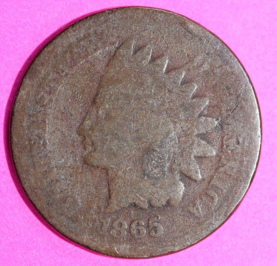 1865 Indian Head Cent Penny Scarce Early Type Coin Exact Coin Pictured 133