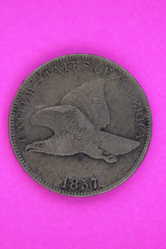 1857 Snow 2 Die of 1856 Flying Eagle Cent Penny Exact Early Coin Pictured 159