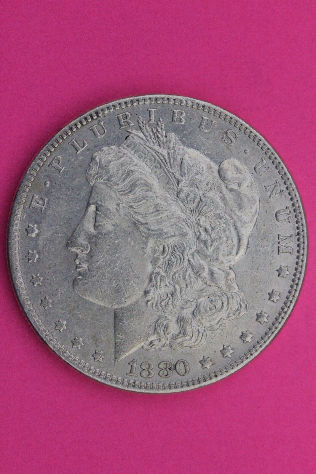 High Grade 1880 O Morgan Lady Liberty Rare Date Silver Dollar Authentic 0334N