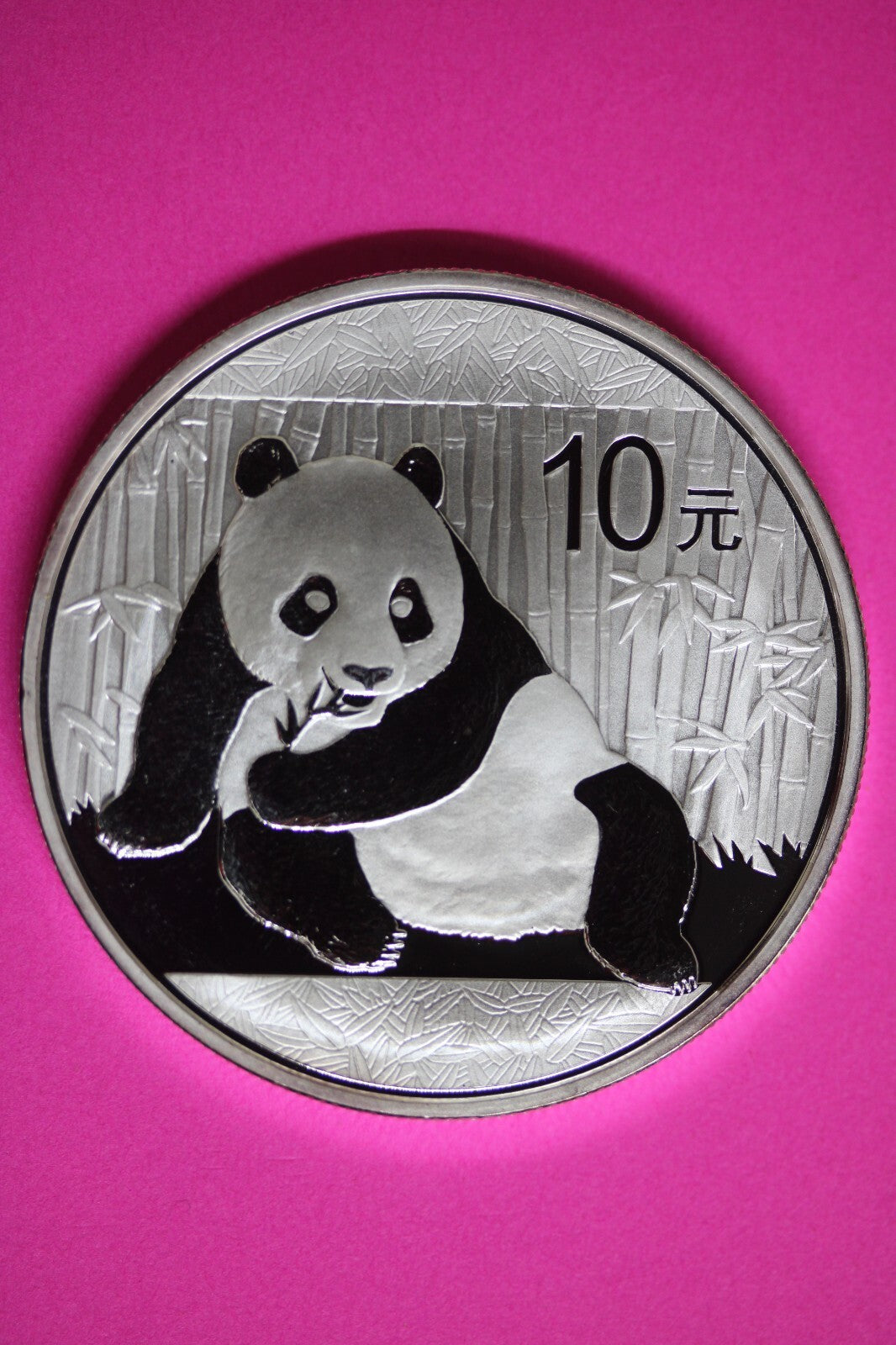 2015 Gem BU China Panda 1 OZ 999 Silver Same Coin In Pics Proof Like Capsule 03