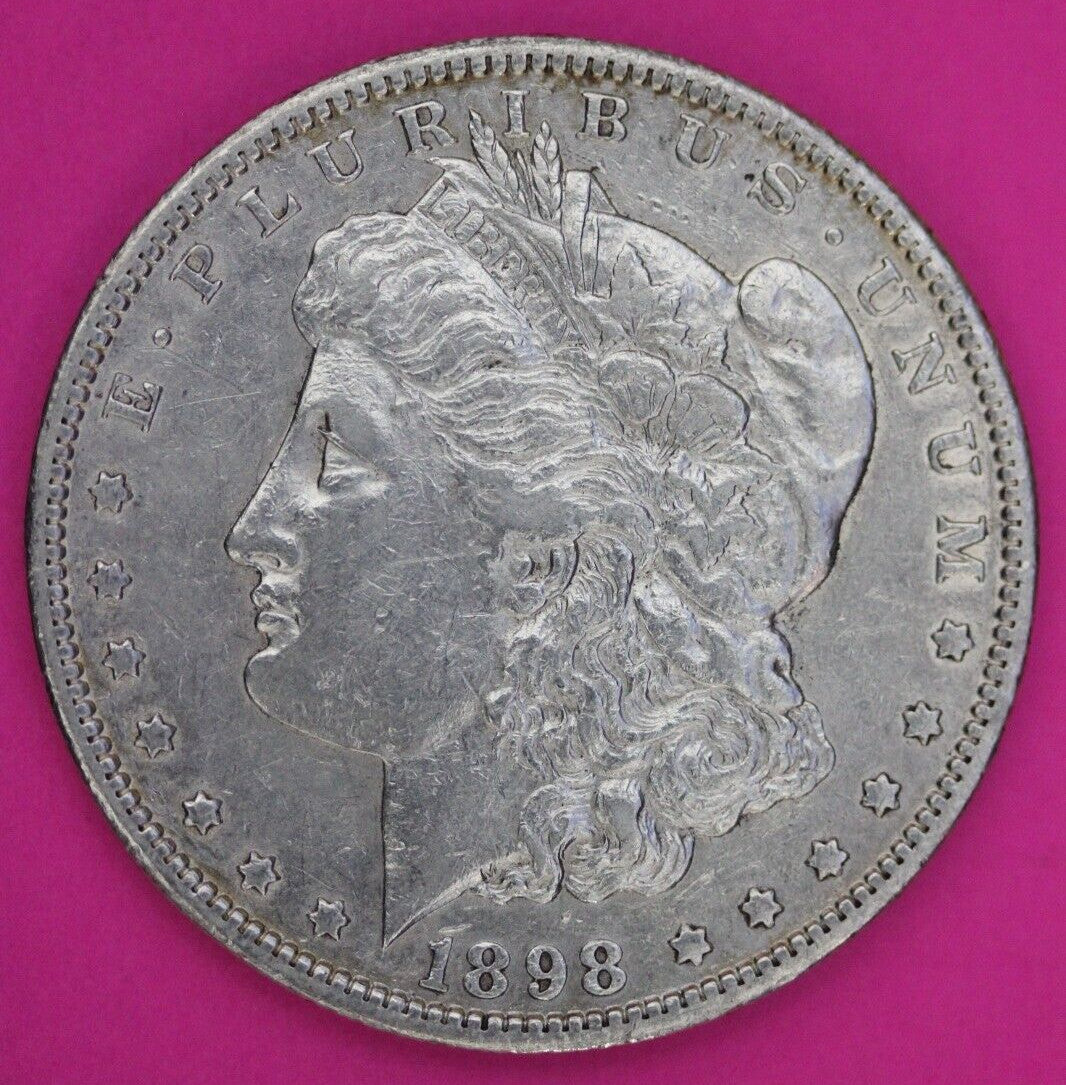 High Grade 1898 S Morgan Liberty Silver Dollar Scarce Semi Key Date Coin 155