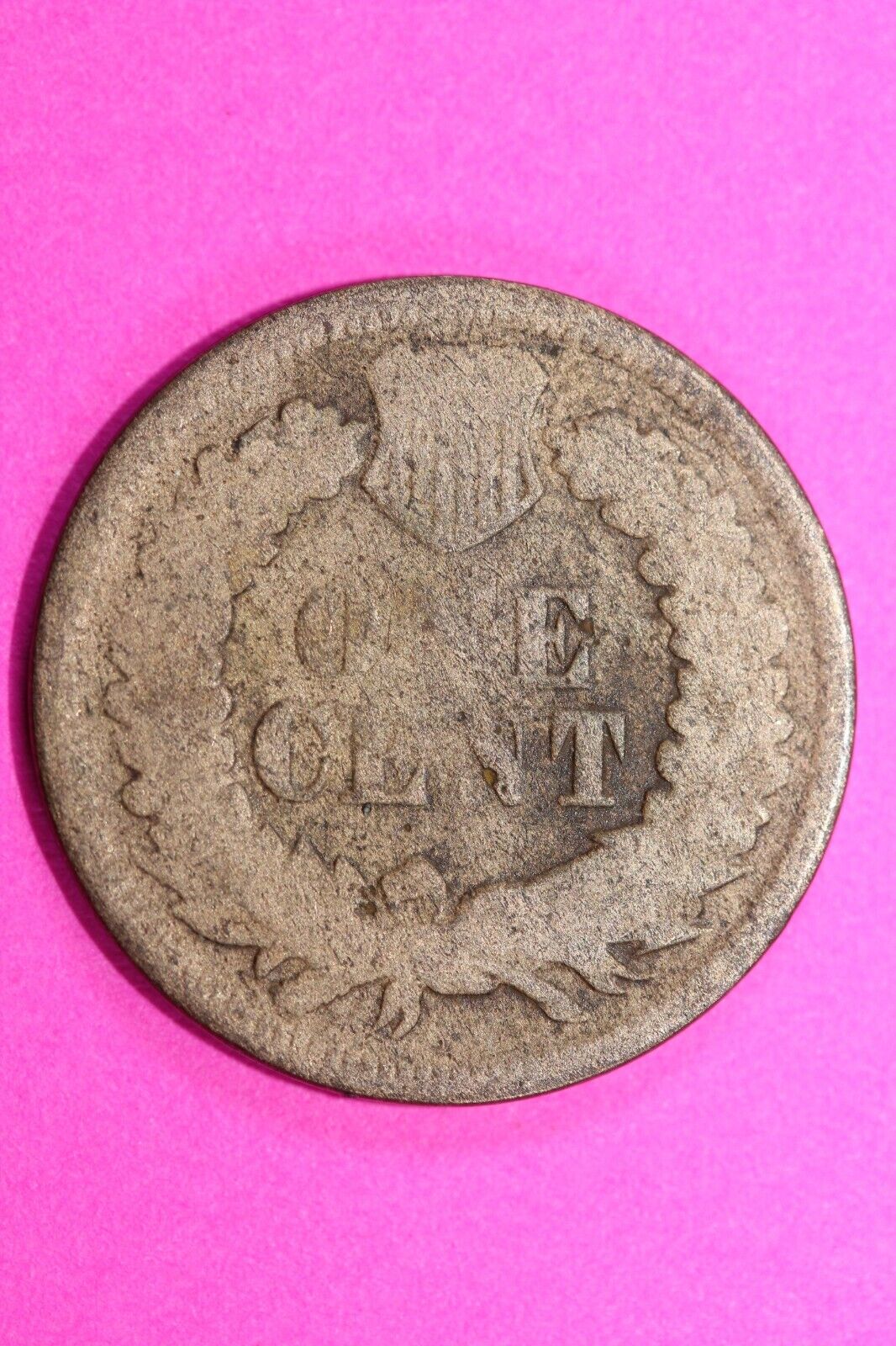 1867 Indian Head Cent Penny Scarce Early Type Coin Exact Coin Pictured 187