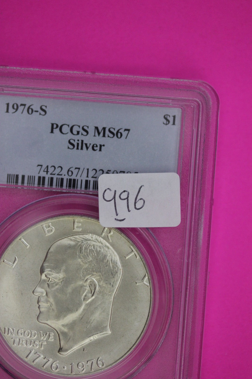 1976 S MS 67 Silver Ike Eisenhower Dollar PCGS Certified Graded Authentic 998