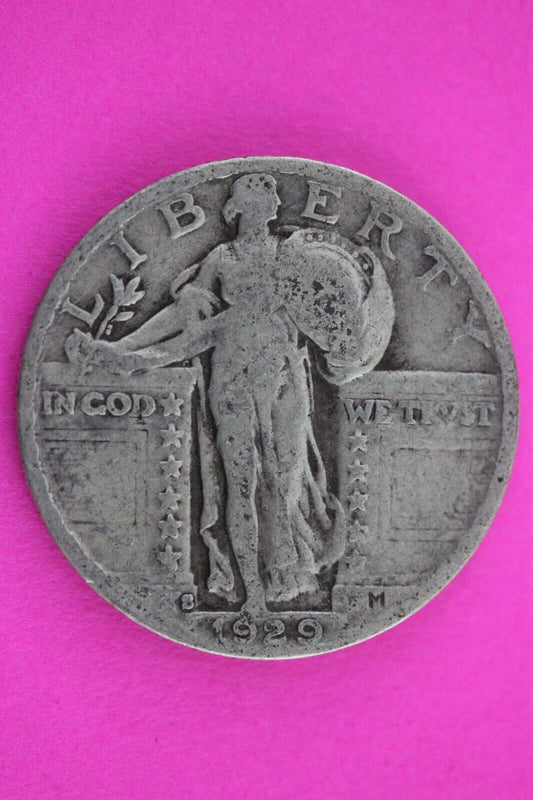 Full Date 1929 S Standing Liberty Silver Quarter You Get The Coin In Pic TOM 99