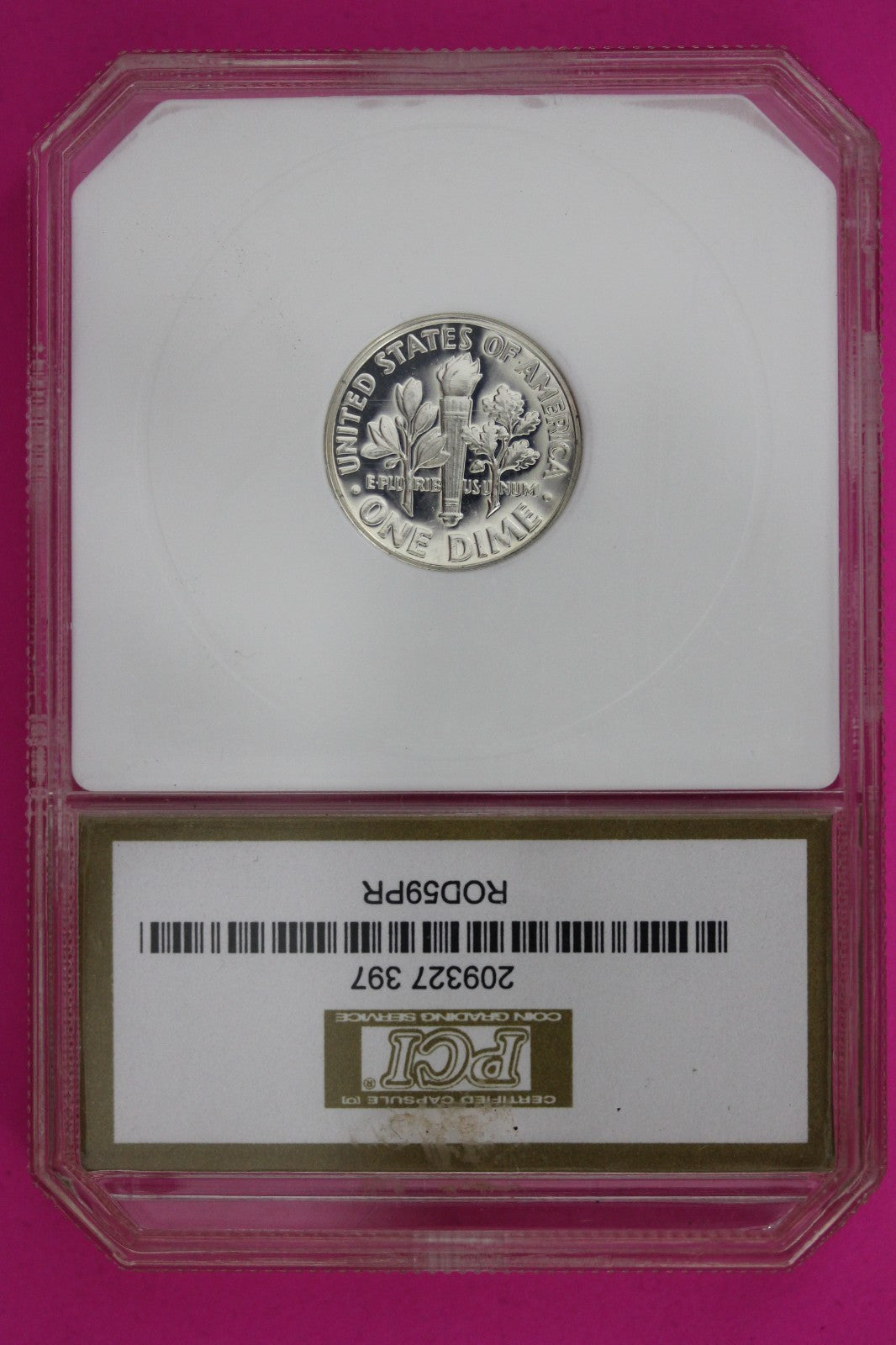 1959 Proof Deep Cameo SPOTS Roosevelt Silver Dime Authentic & Genuine Slab 1361