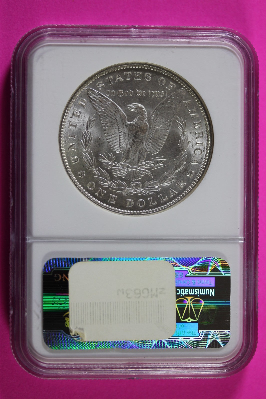 1889 P MS 63 Liberty Morgan Silver Dollar NGC Graded Authentic Certified 44