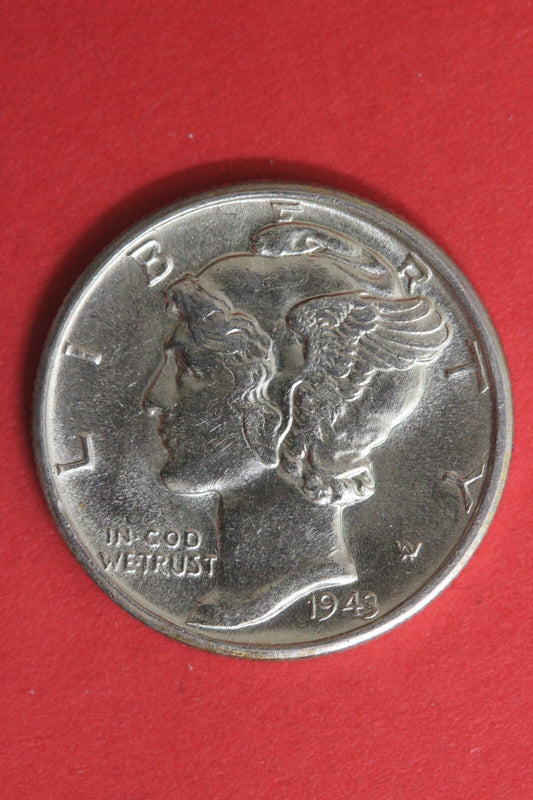 1943 D Silver Mercury Dime Exact Coin Shown Fast Flat Rate Shipping OCE 75