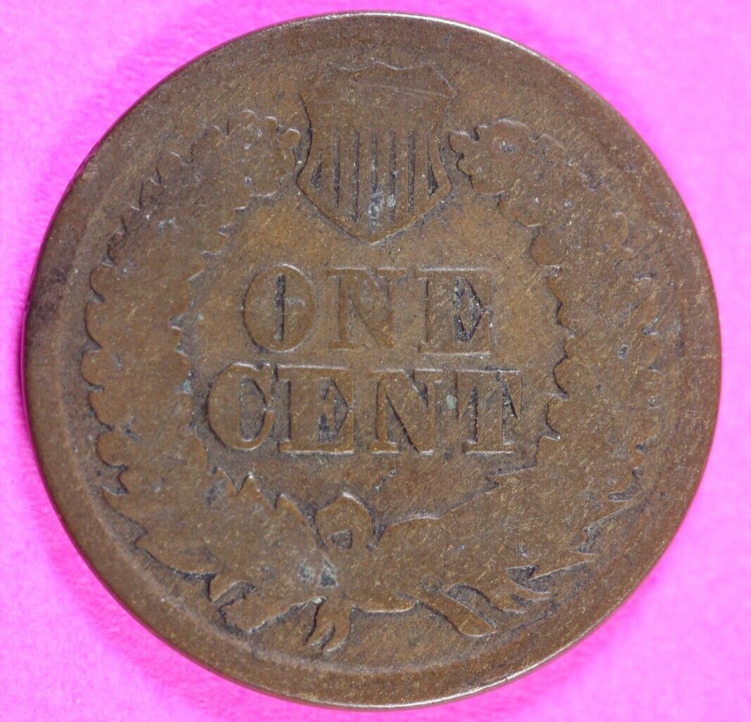 1864 Bronze Indian Head Cent Penny Rare Early Type Coin Exact Coin Pictured 235