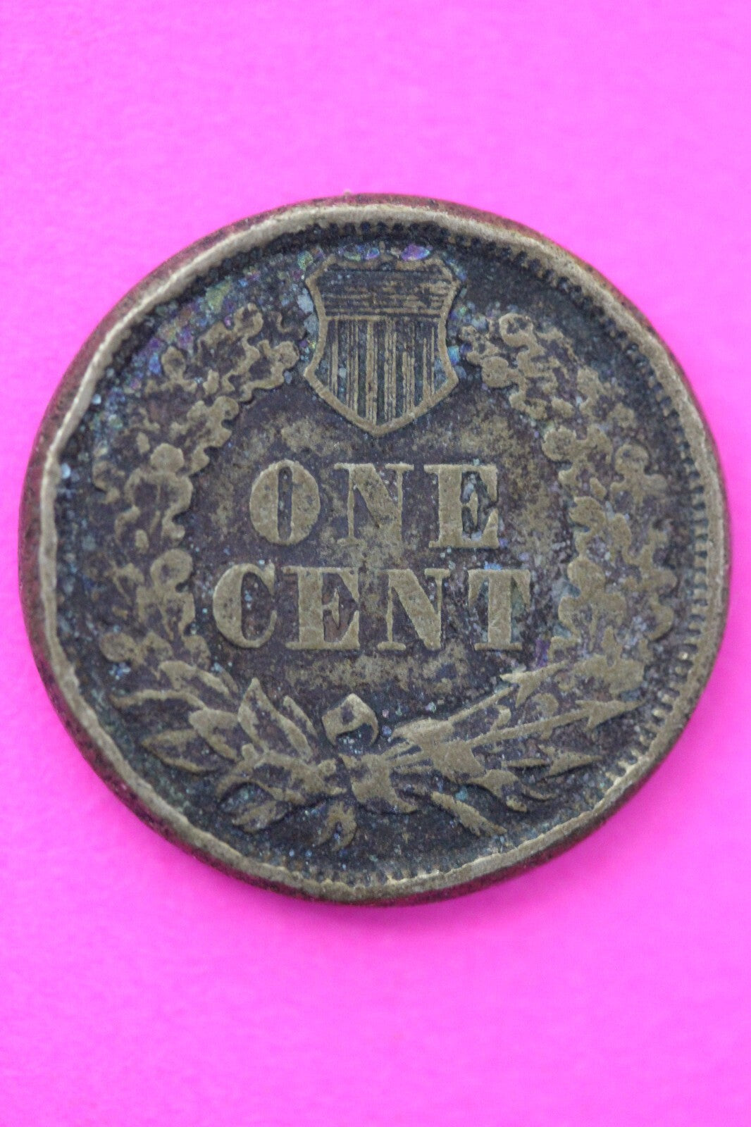 1863 Copper Nickel Indian Head Cent Penny Early Type Coin Exact Coin Pictured 55