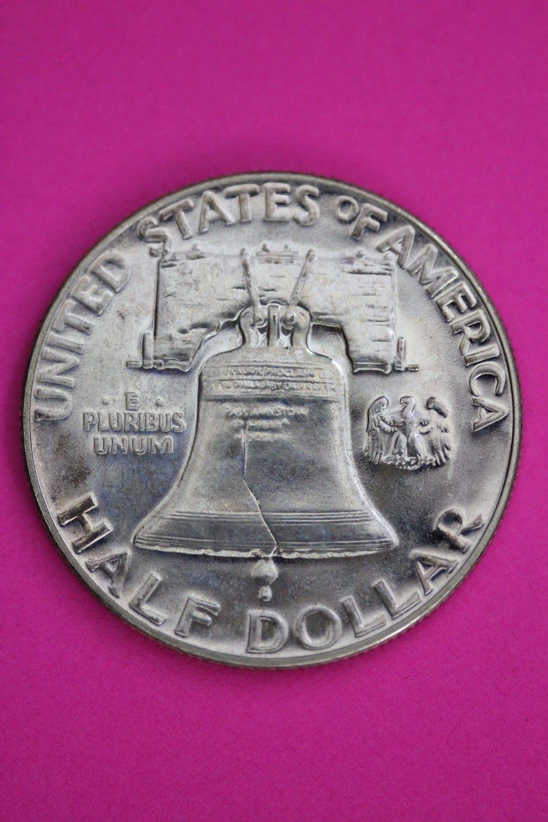 Toned 1955 Proof Ben Franklin Half Dollar Silver Coin Guaranteed Authentic 1789