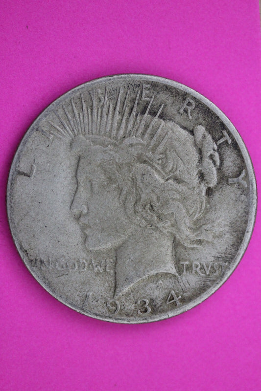 1934 S Liberty Peace Silver Dollar Rare Key Date Coin Guaranteed Authentic  560N
