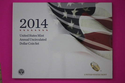 Gem 2014 Brilliant Uncirculated 6 Dollars U.S. Mint Set Silver Eagle COA 9067