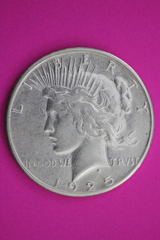 1925 S Peace Silver Dollar LIberty Coin Guaranteed Authentic U.S.A. Seller 1952