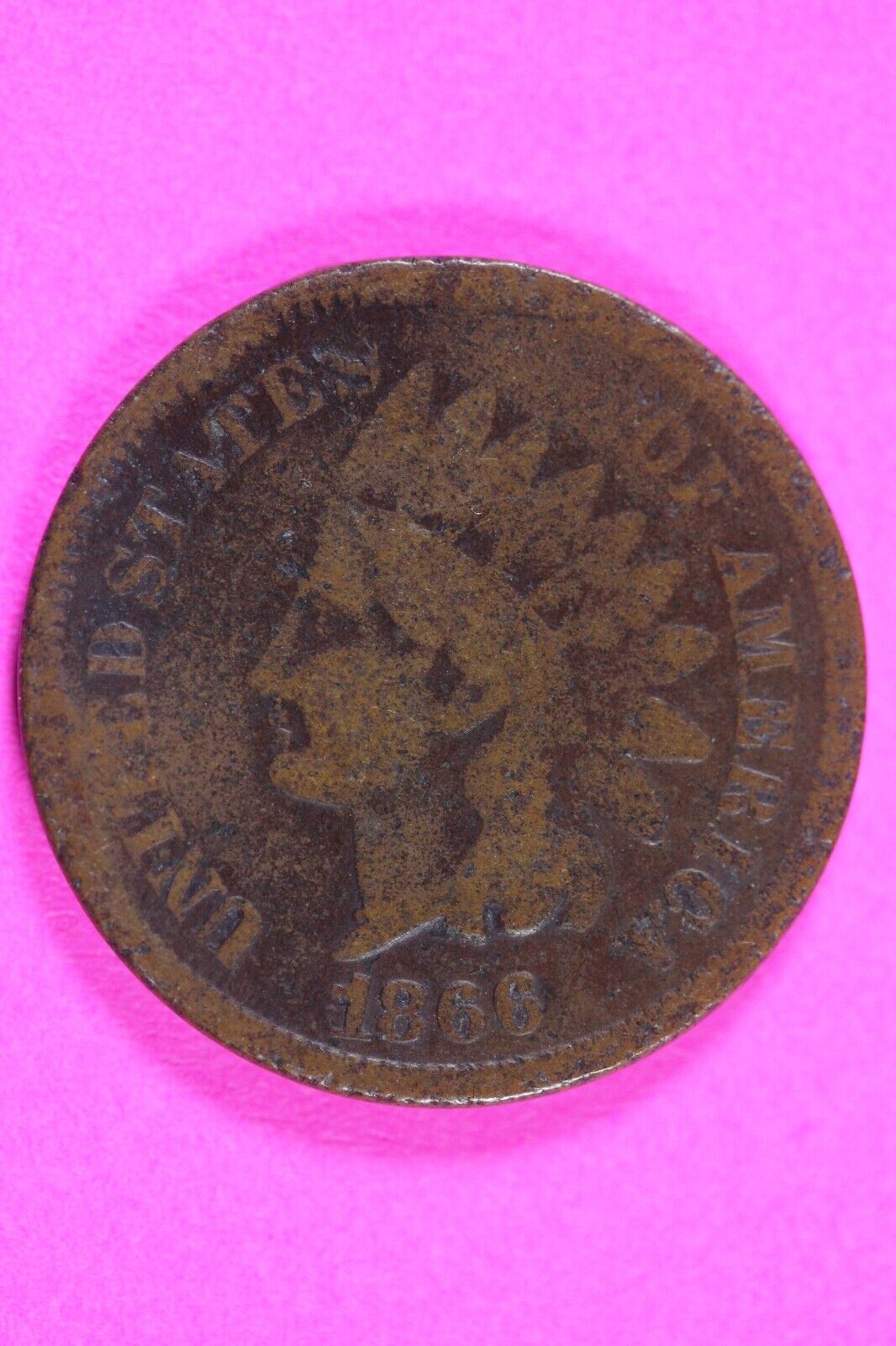 1866 Indian Head Cent Penny Rare Early Type Coin Exact Coin Pictured 238