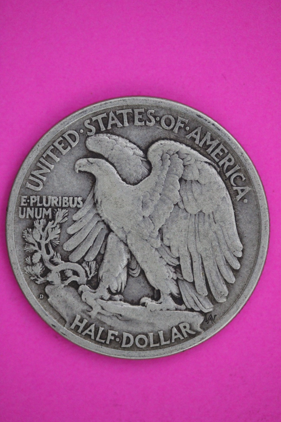 1918 D Walking Liberty Walker Half Dollar Coin Guaranteed Authentic Genuine 2412
