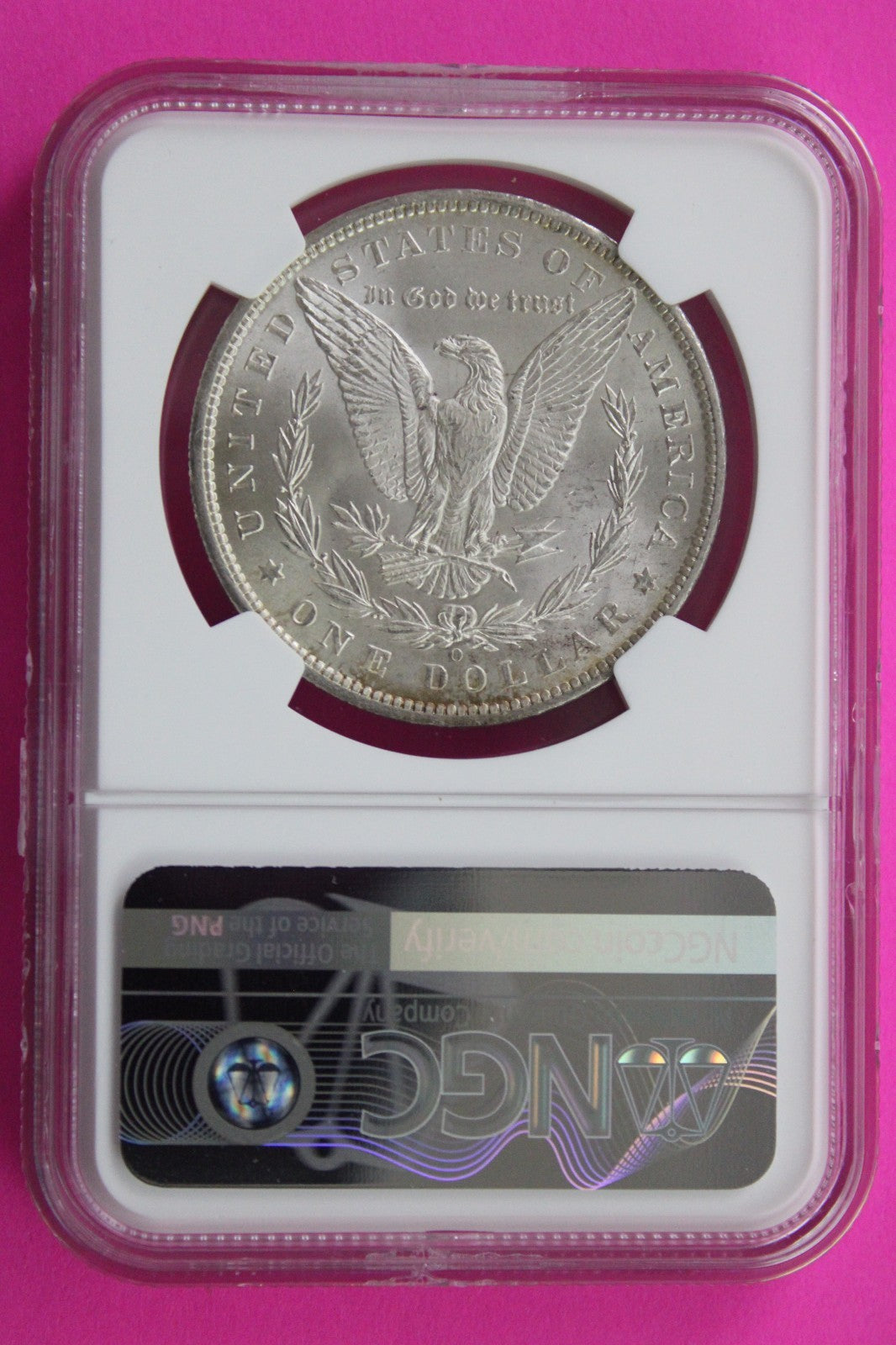 1898 O MS 63 Liberty Morgan Silver Dollar NGC Certified Graded Authentic 837