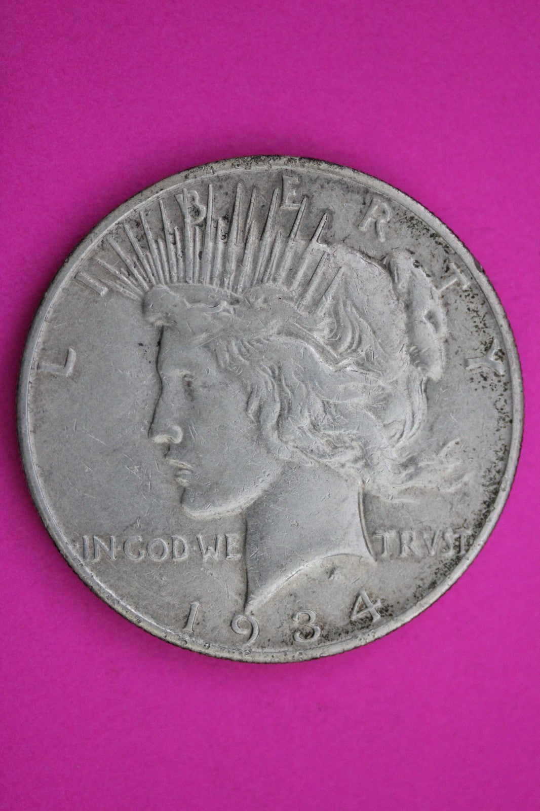 1934 S Peace Silver Dollar LIberty Coin Guaranteed Authentic U.S.A. Seller 1943