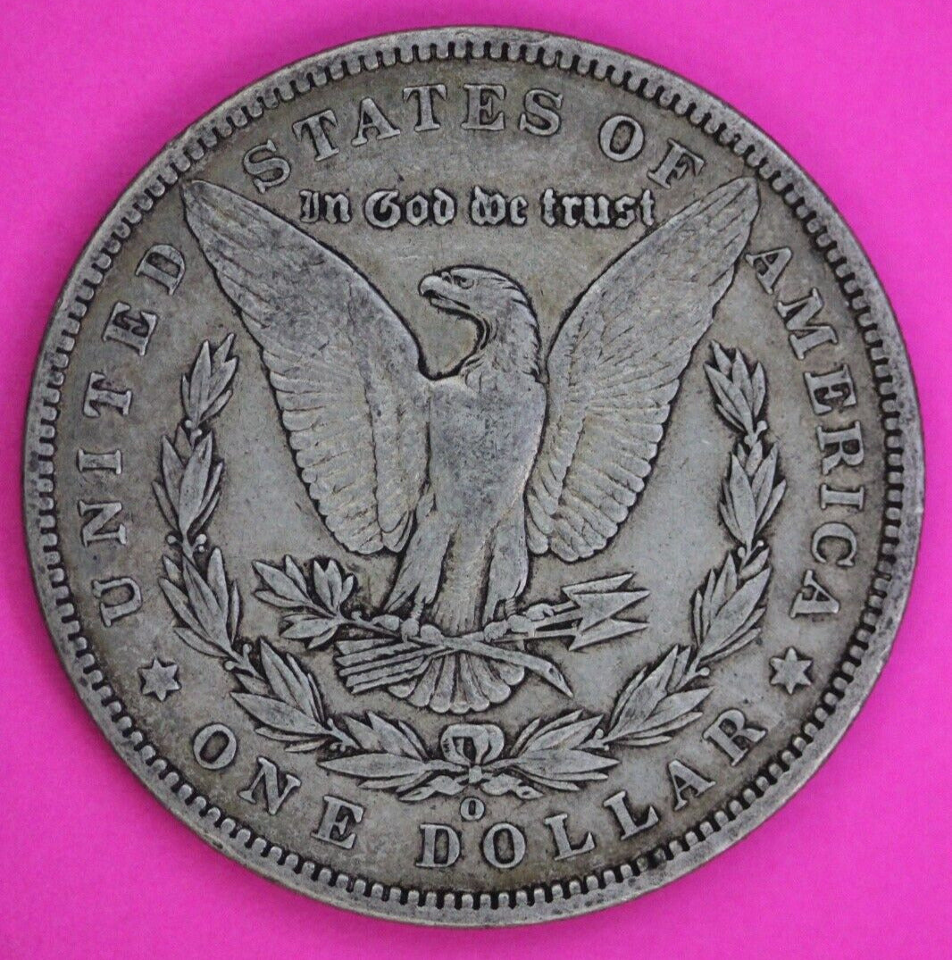 1896 O Morgan Lady Liberty Silver Dollar Key Date Coin New Orleans Mint 396