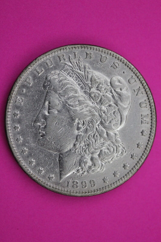 1899 P Morgan Lady Liberty Rare Date Silver Dollar Guaranteed Authentic 0190N