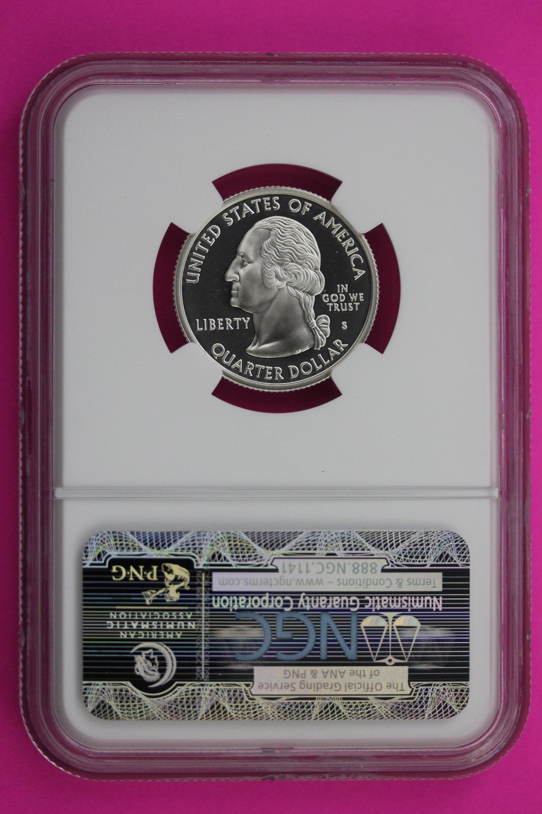 2005 S PF 70 Oregon Silver State Quarter NGC Certified Authentic Slab 458